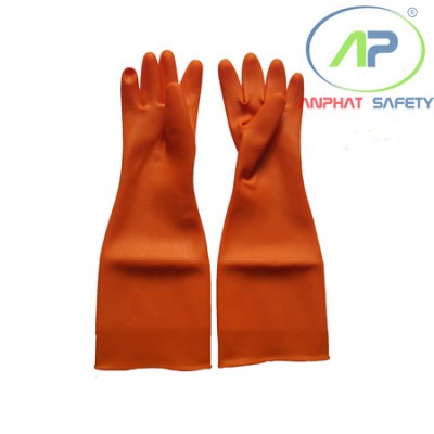 Găng tay công nghiệp dài 62 cm Màu cam